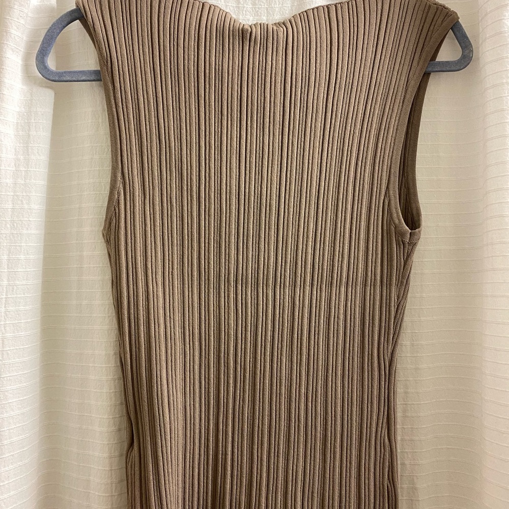 DISSH Ribbed Tan Tank Top - Picture 3 of 5